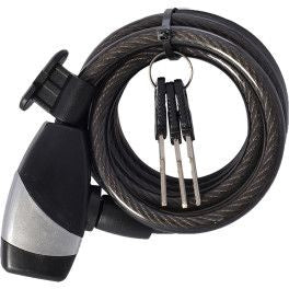 OXC Candado KeyCoil10 Cable 10x1800mm Negro
