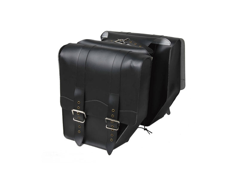 Tkx Juego Alforja Simil Cuero Negro