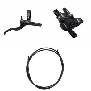 Shimano Kit Freno Disco 2 Pist. BL-M4100 + BR-MT410 + Latig.