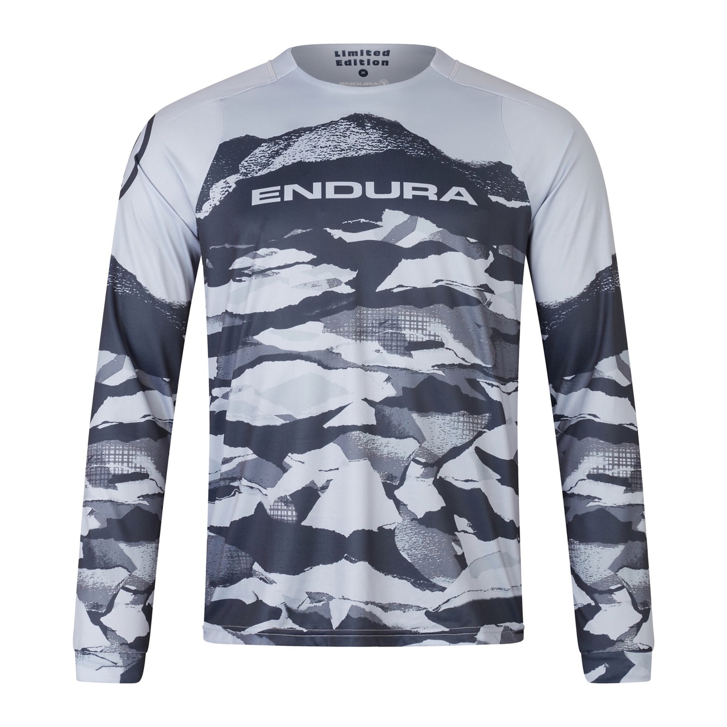 Endura Maillot Mountain Como LTD Printed L/S Tee, negro, M