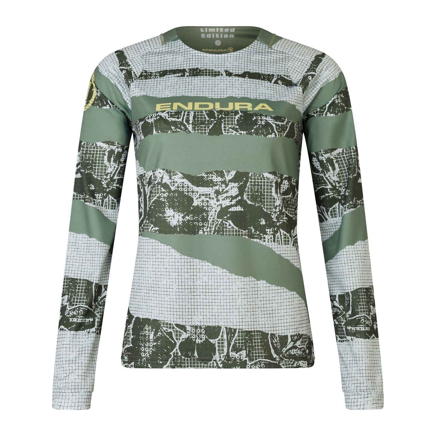 Endura Maillot Patchwork LTD L/S Mujer, machair green, S