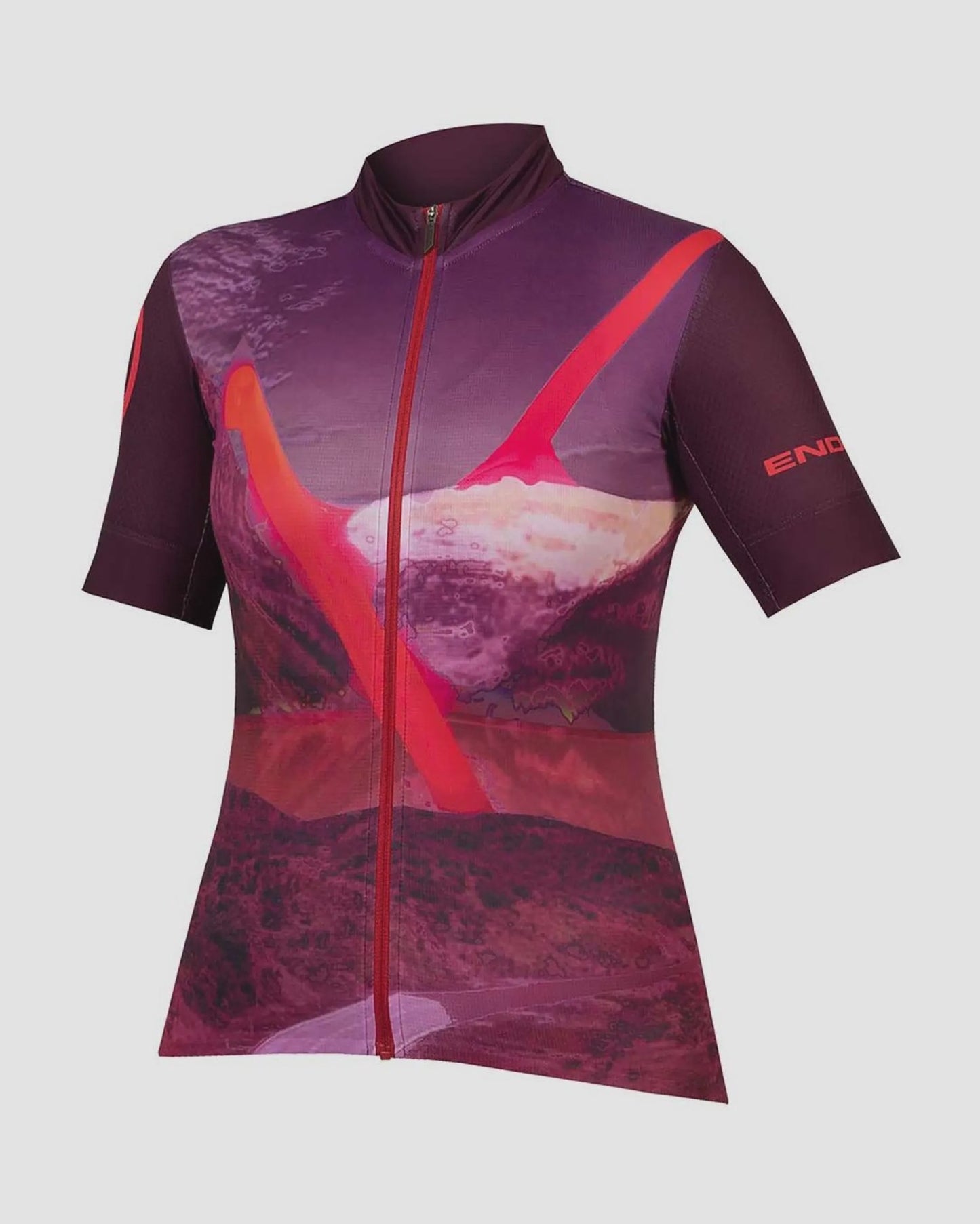 Endura Maillot Futurism LTD S/S Mujer, Aubergine, S