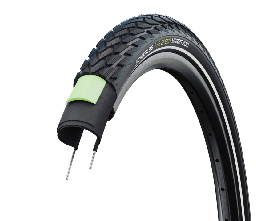 Schwalbe Cubierta Marathon Greenguard Addix Eco Rigida Negro Refl.