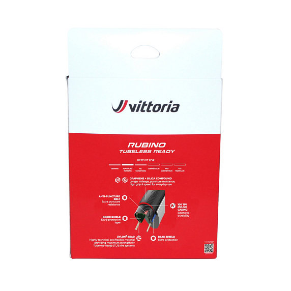 Vittoria Pack 2 Cubiertas Rubino V Negro TP 30-622/700x30c c/Sellante 80ml