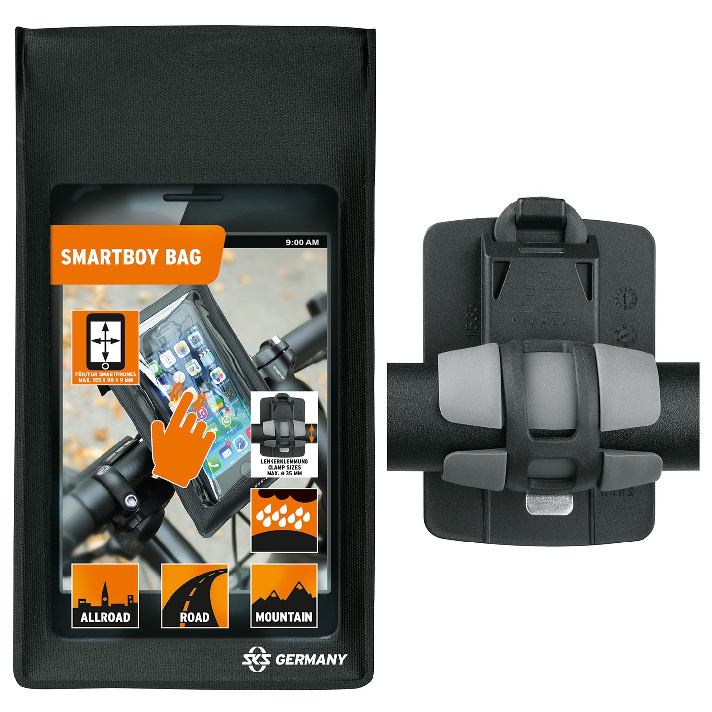 SKS Soporte para Movil Smartboy de Plastico Negro