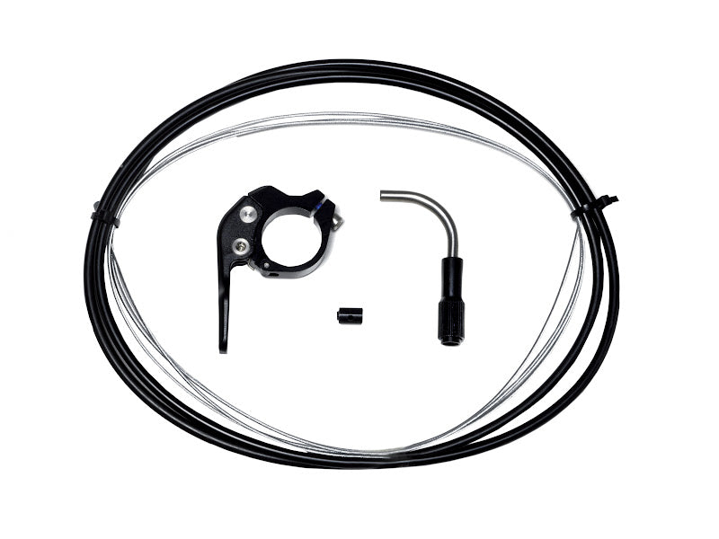TRANZ Palanca-Mando para Tija telescopica con paso de cable interno negro