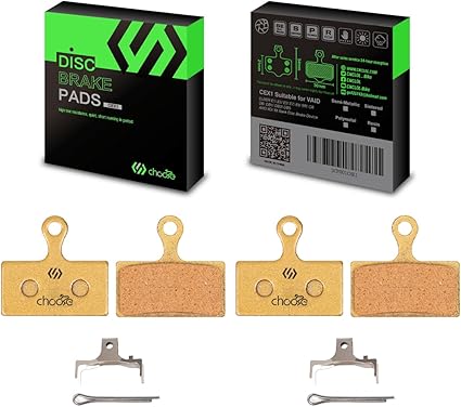 Chooee Pastillas de Freno para Shimano XTR XT SLX G01A g02a g02S G03S (Resina/Semi-metálico/Organicas) (par)