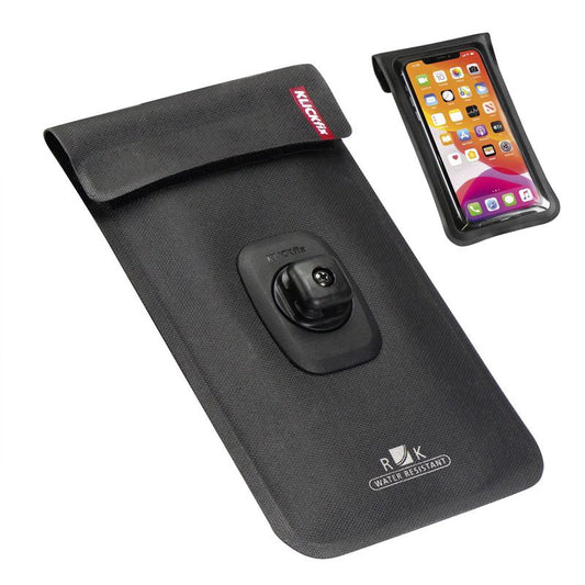 Klickfix Funda Movil Light con Adapt. Giratorio Negro