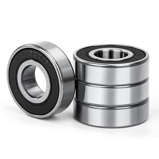 Rodamiento de Bolas 6803ZZ 17x26x5mm Doble Blindaje de Metálica, Acero cromado y Pre-lubricado, Ranura Profunda para Potencia de Transmisión, Máquina Herramienta