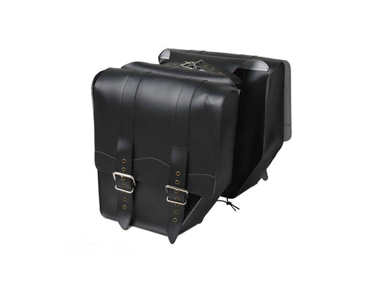 Tkx Juego Alforja Simil Cuero Negro