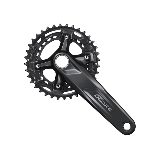 SHIMANO DEORE Juego de bielas FC-M4100-2 2-PIECE CRANKSET 10 velocid 175,0 mm 36-26D Color de serie Sin piezas de pedalier Sin CG