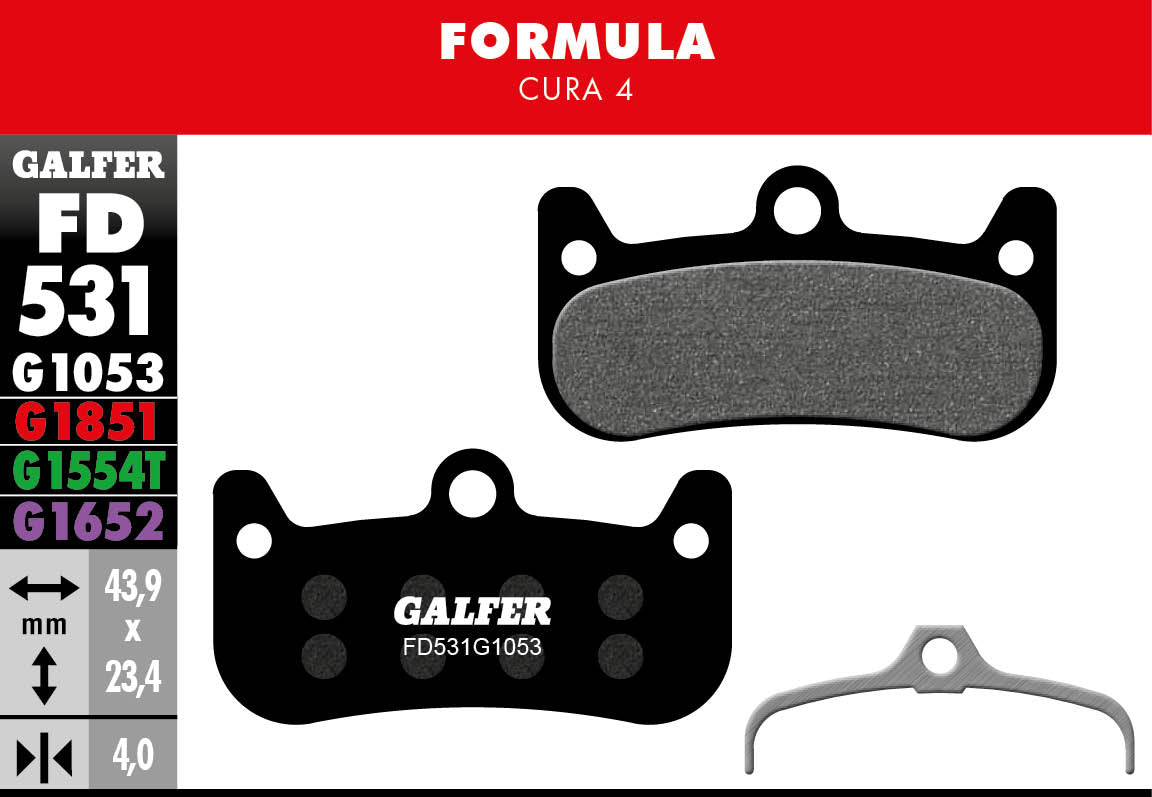 Galfer Pastillas de Freno FORMULA CURA 4