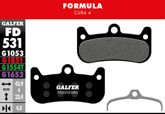 Galfer Pastillas de Freno FORMULA CURA 4