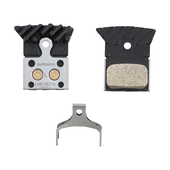 Shimano Pastilla metálica L04C-MF con aleta y muelle (par)