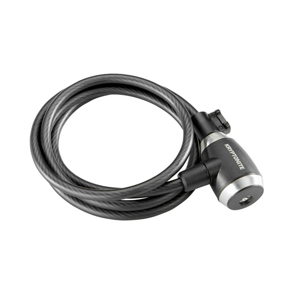 Kryptonite Candado Flex 815 Cable 8mmx180cm con Soporte Negro