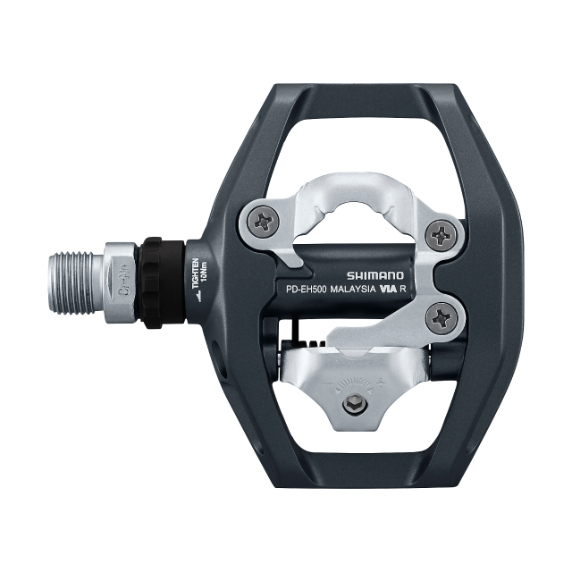 SHIMANO Pedal EH500 SPD Con Calas SM-SH56 Gris Oscuro