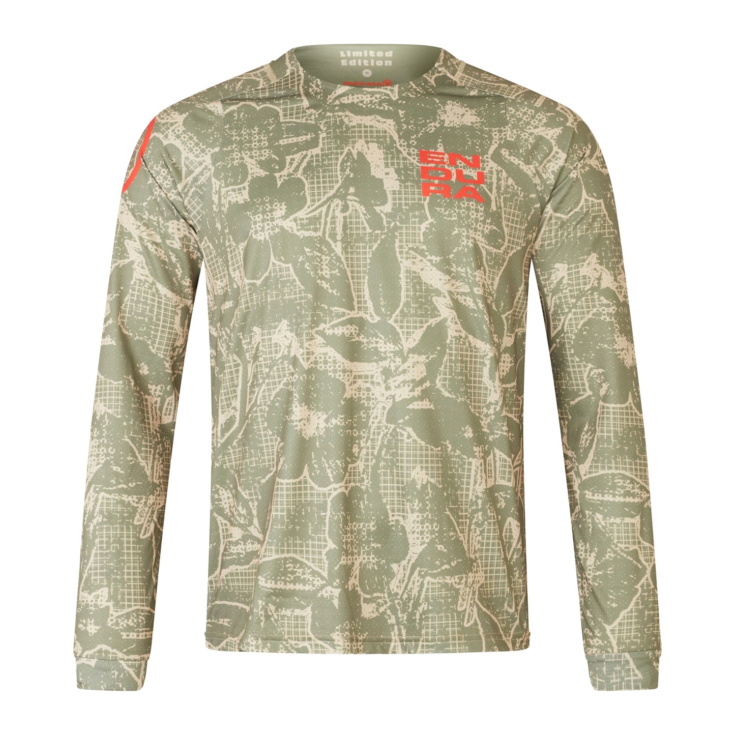 Endura Maillot Grid Floral LTD Printed L/S, green, M