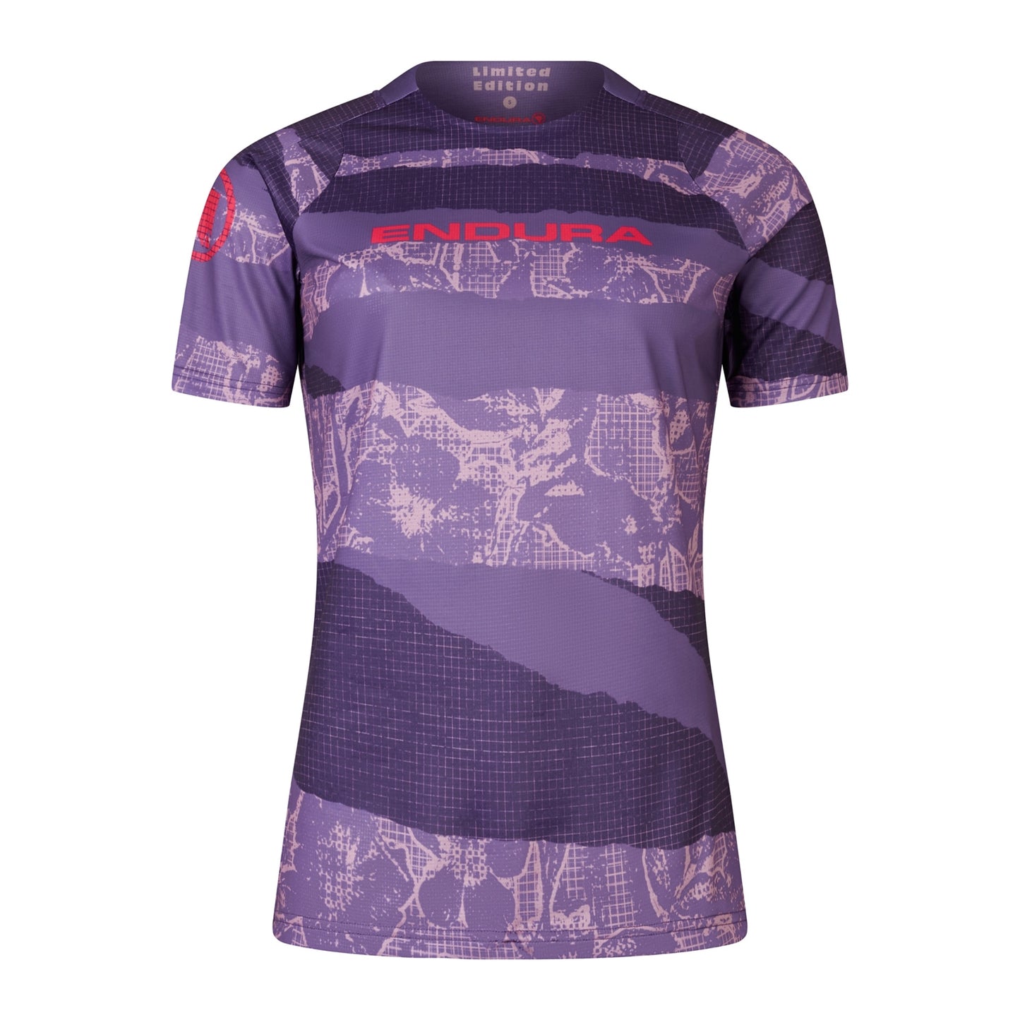 Endura Maillot Patchwork LTD S/S Mujer, bramble, S