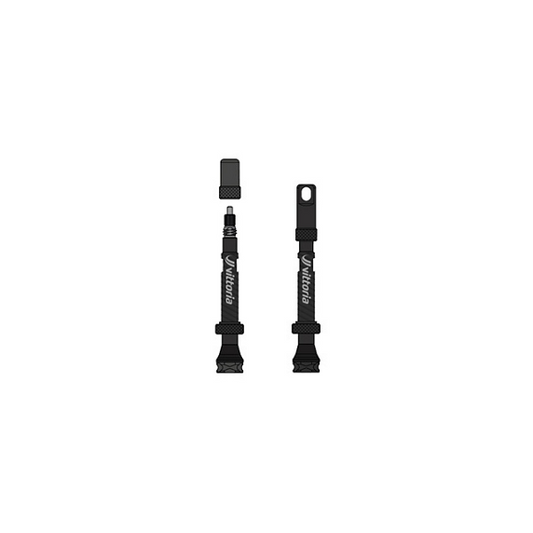 Vittoria Válvulas Tubeless Aluminio Negro (2unid)