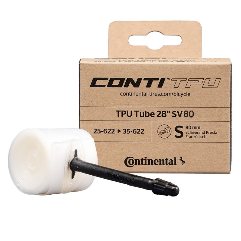 CONTINENTAL Camara TPU 28" VALVULA PRESTA 80 mm (25-35/622)