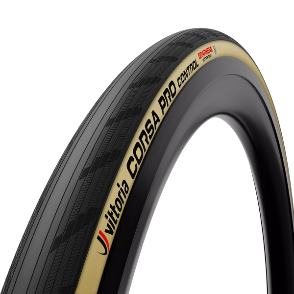 Vittoria Cubierta Corsa PRO Control Crema/Negro Plegable TLR G2