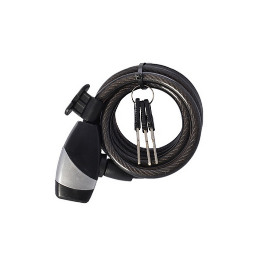 OXC Cable Antirrobo KeyCoil12 12x1500mm Negro