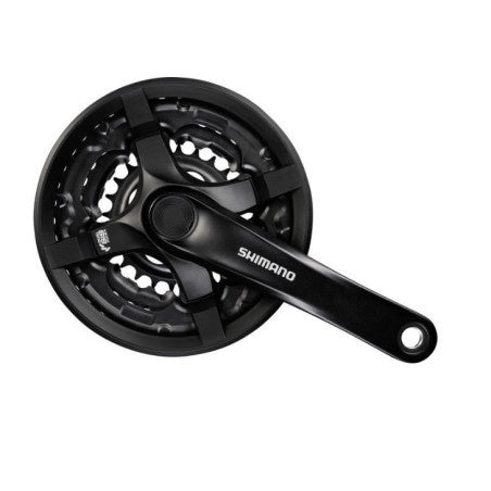 Shimano Juego de Bielas TOURNEY Junior FC-TY301 Manivela cuadrada de 6/7/8 velocidades 42/34/24