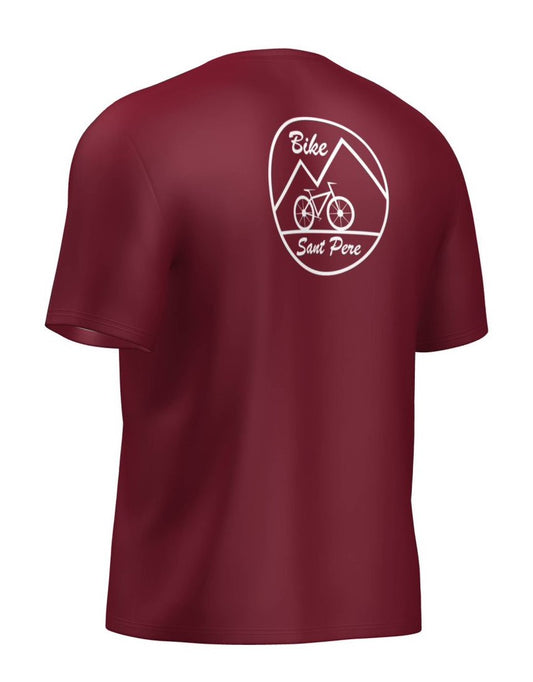 BSP Camiseta Bike Sant Pere Algodón rojo