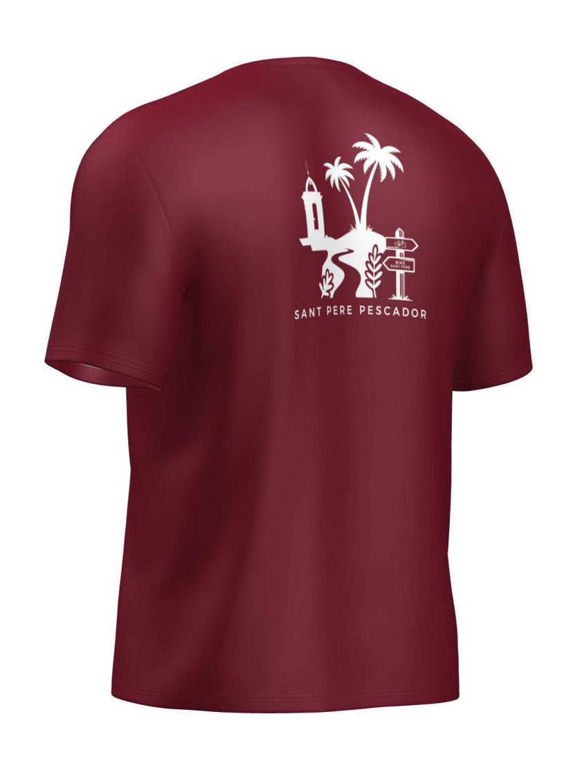 BSP Camiseta Sant Pere Pescador Algodón rojo