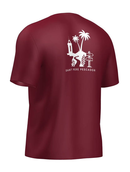 BSP Camiseta Sant Pere Pescador Algodón rojo